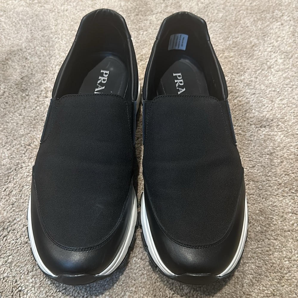 Prada Leather Slip-On Sneakers - Picture 10 of 11